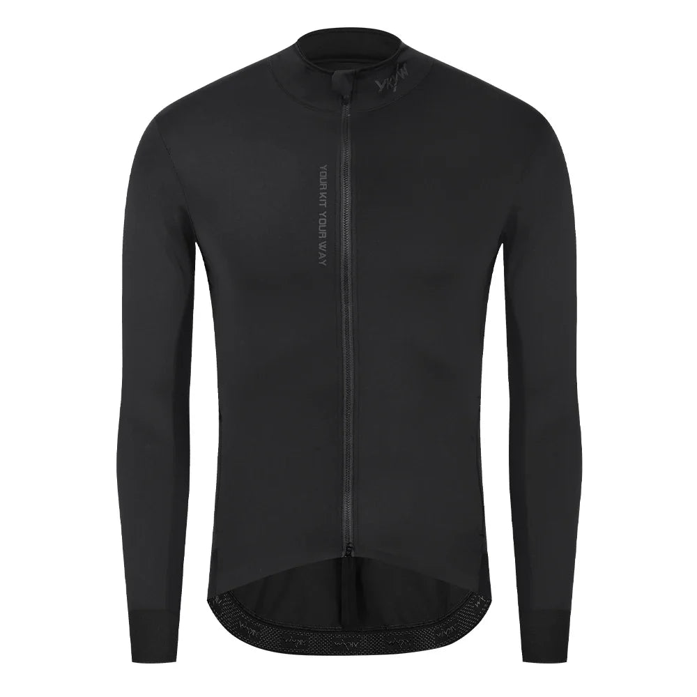 Men's Windproof Waterproof Long Sleeve Cycling Jacket MTB Bike Coat Bicycle Sports Windbreaker Double Zipper Cycling Jersey