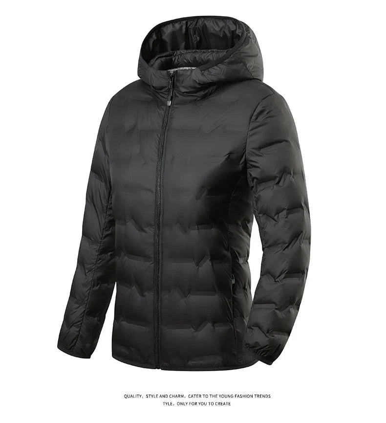Winter Warm Down Jacket Women Hiking Camping Climbing Trekking Graphene Lining Coat Duck Down Lightweight Padding Jackets