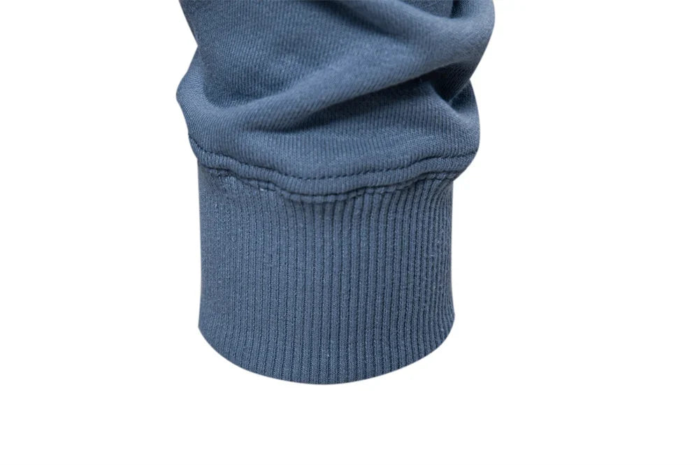 Cotton-blend Mens Crew Neck Solid Color Sweatshirts Pullover Casual Sport Sweatshirt for Men