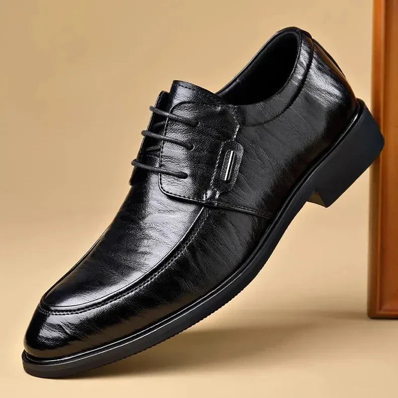 Men's Lace-Up Oxford Shoes outdoor Leather Business dress Formal shoes office Footwear big size 48 49 50