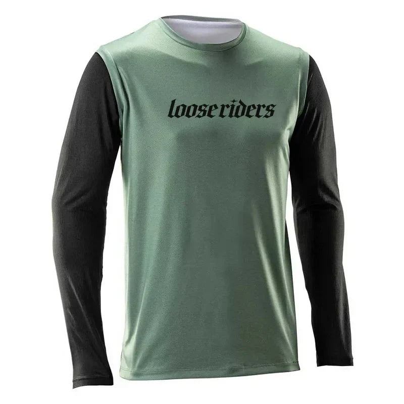 loose riders cycling clothing men's long-sleeved Mtb Clothing Downhill shirt DH off-road motorcycle mountain bike riding shirt