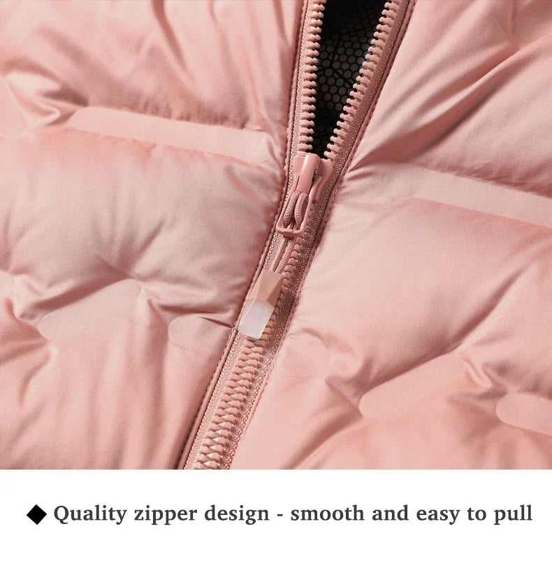 Winter Warm Down Jacket Women Hiking Camping Climbing Trekking Graphene Lining Coat Duck Down Lightweight Padding Jackets
