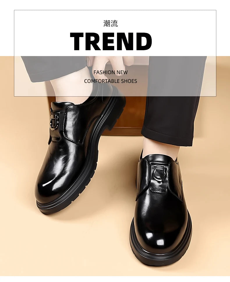 Business Men Shoes Patent Leather Man Brogues Shoes Fo Man Dress Shoe Loafers Pointed Toe Male Moccasins Plus Size Shoes for Men