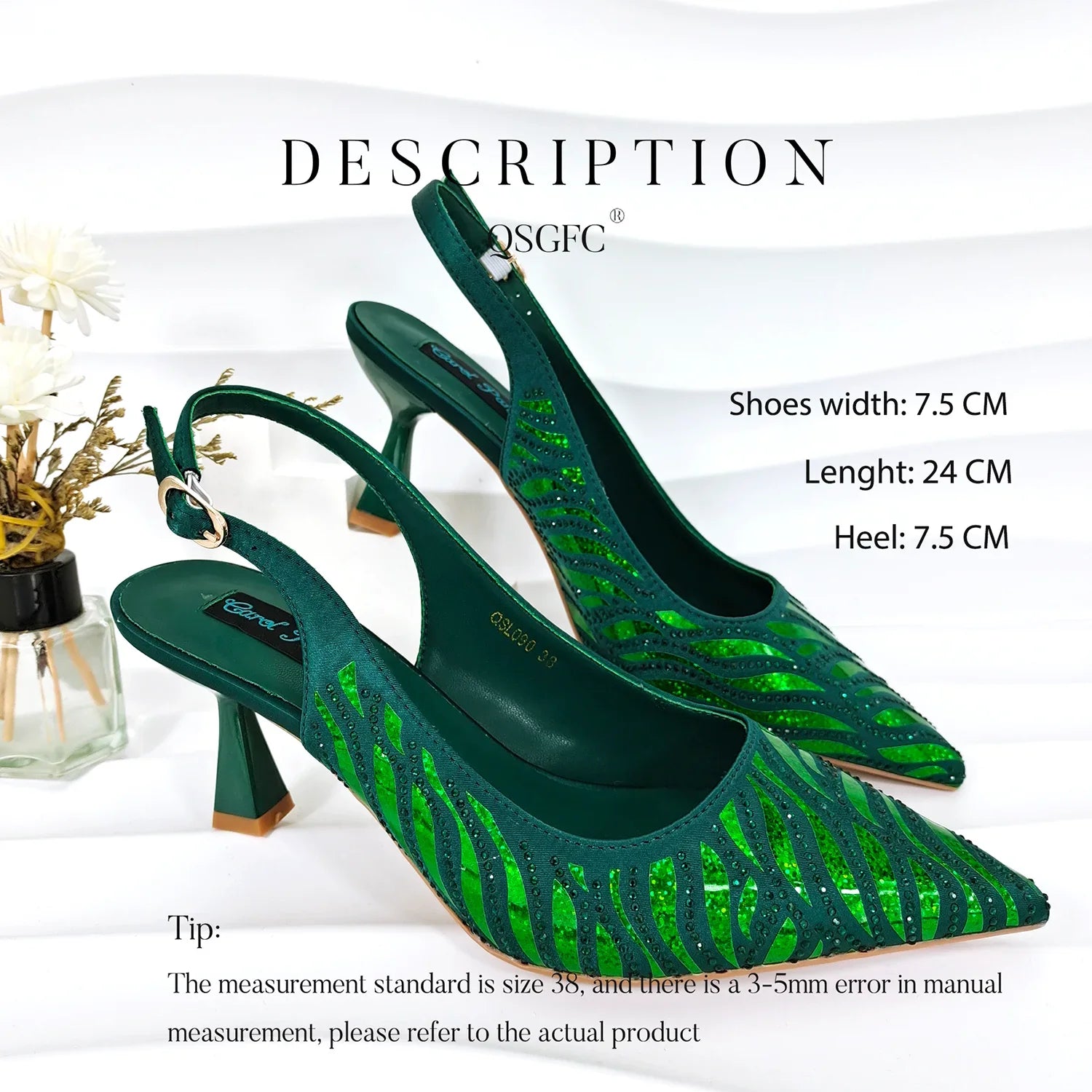 Fashion Shoes Matching Bag Set Decorated with Crystal Ladies Wedding Party