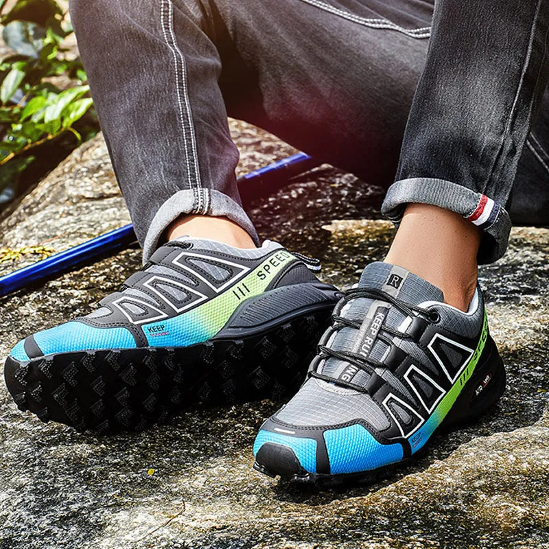 Men's Waterproof Hiking Shoes, Outdoor Sports Shoes,Lace-up Hiking Shoes, Women's Hiking Shoes, Non-slip Tactical Hunting Shoes