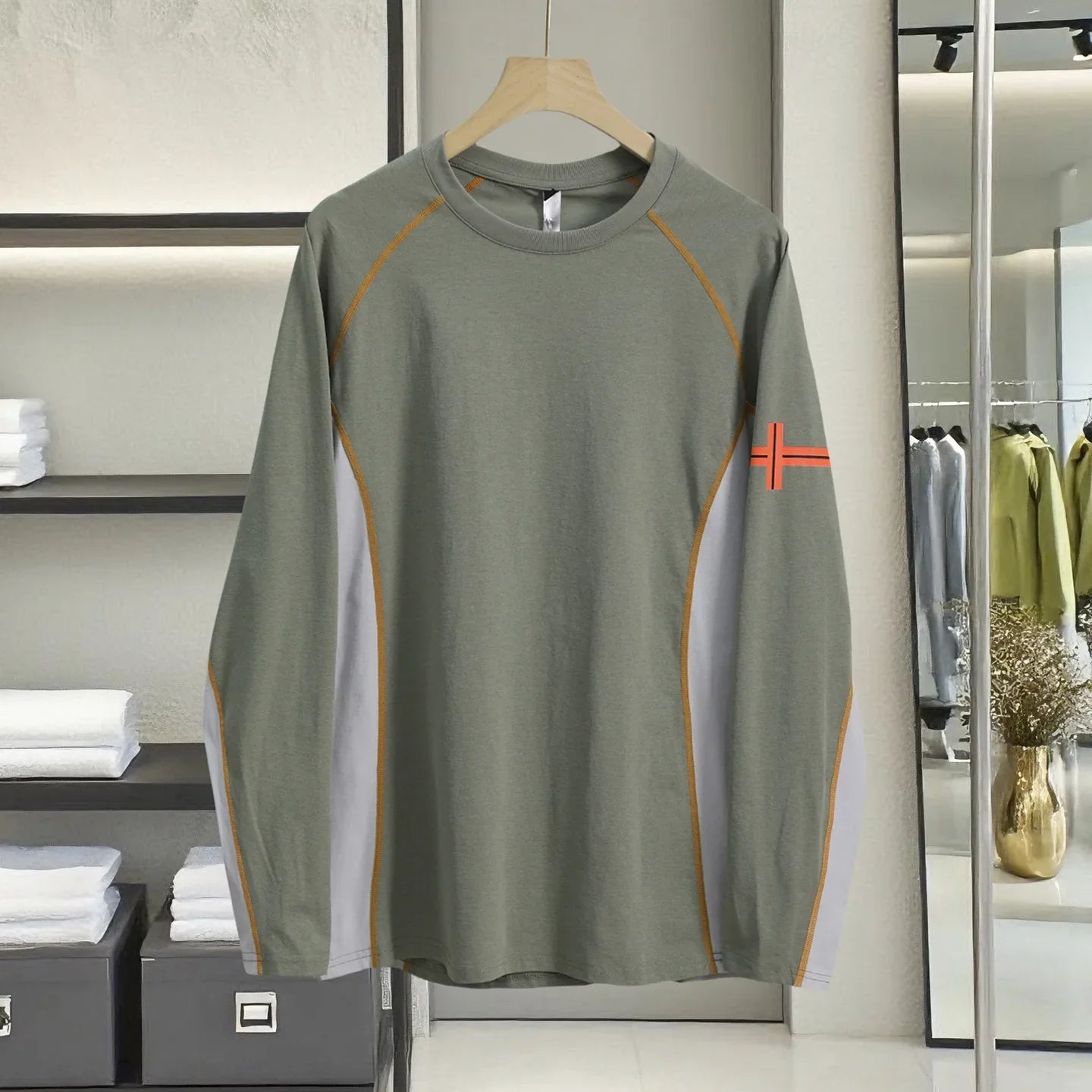 Men's Long Sleeve Shirt, UPF 50+ Sun Protection & Lasting Antibacterial (150 Washes), Quick-Dry Breathable