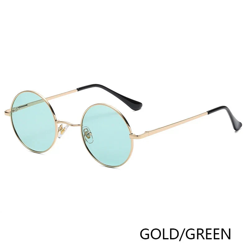 Retro Polarized Round Metal Frame Sunglasses Eyewear For Men and Women Driving Fishing Brand Designer Sun Glasses UV400