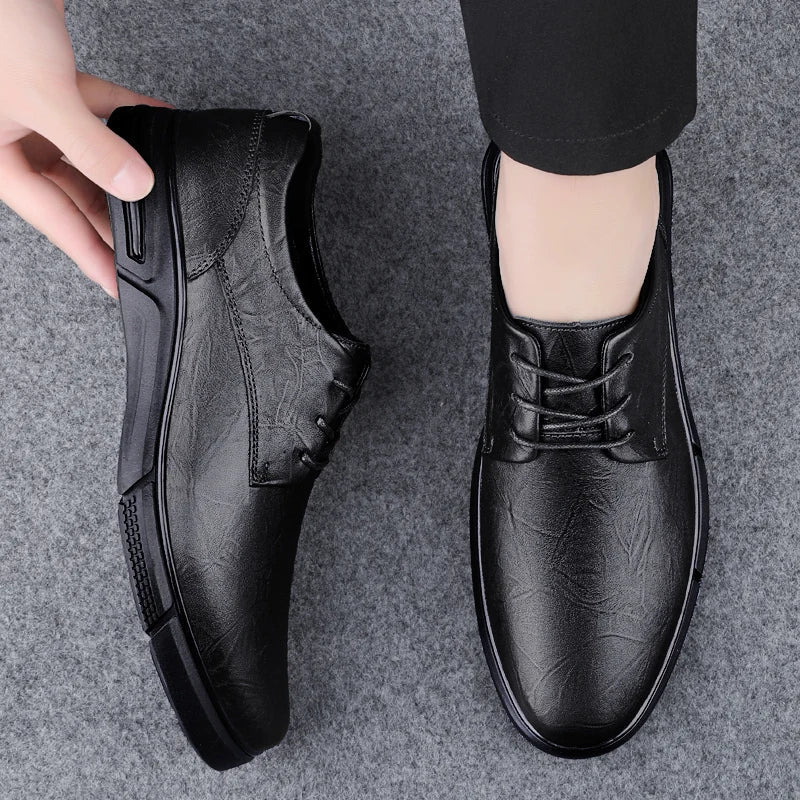 Casual Fashion Sports Shoes Social Elegance Trendy Footwear Spring Autumn Flat Formal Leather Shoes Men Business Oxfords Shoes