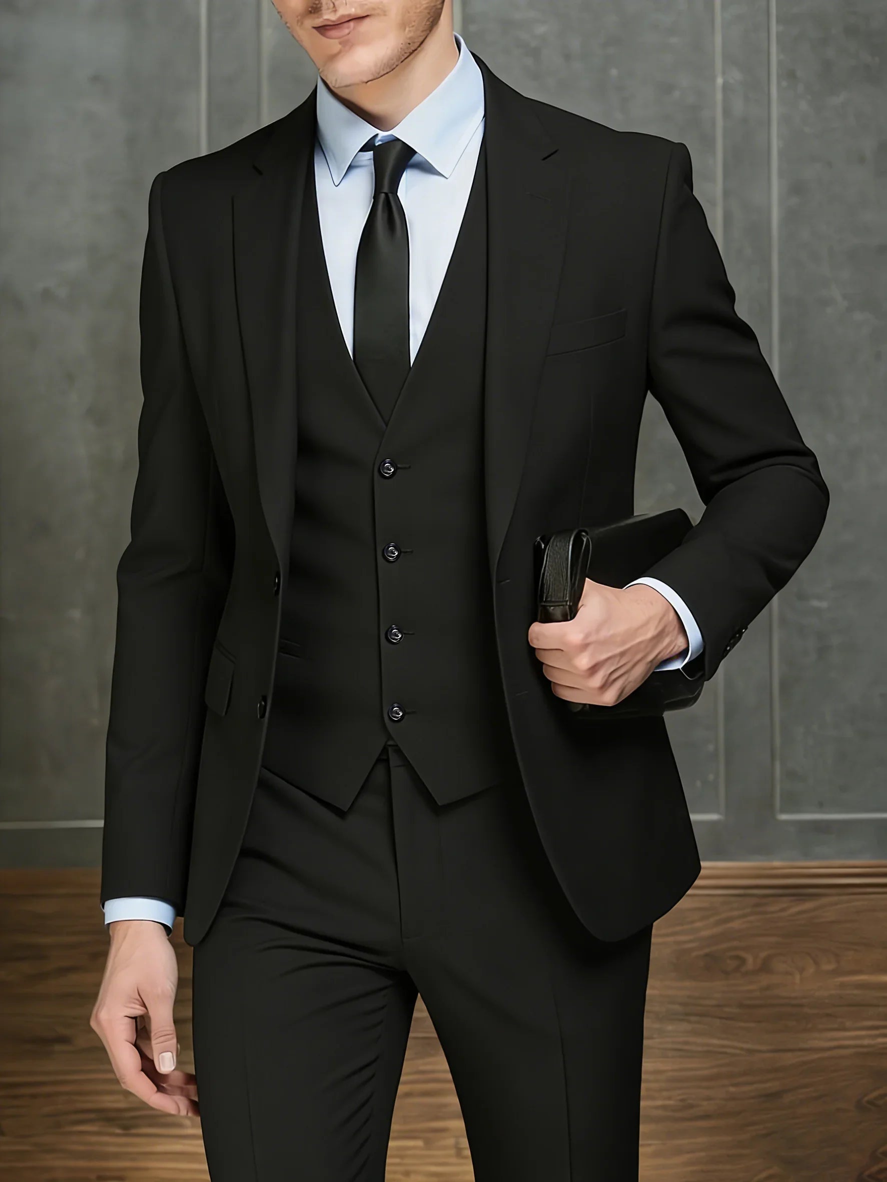 New Arrival Men's 3-Piece Suit Slim Fit Formal Set – Perfect for Wedding, Party, Business, Prom & All Formal Occasions