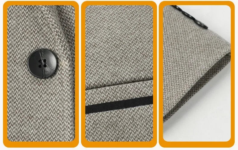 TFETTERS Brand 2026 Spring Business Blazer for Men Solid Autumn Casual Men's Jacket Blazer Fashion Single Breasted Suits Mens