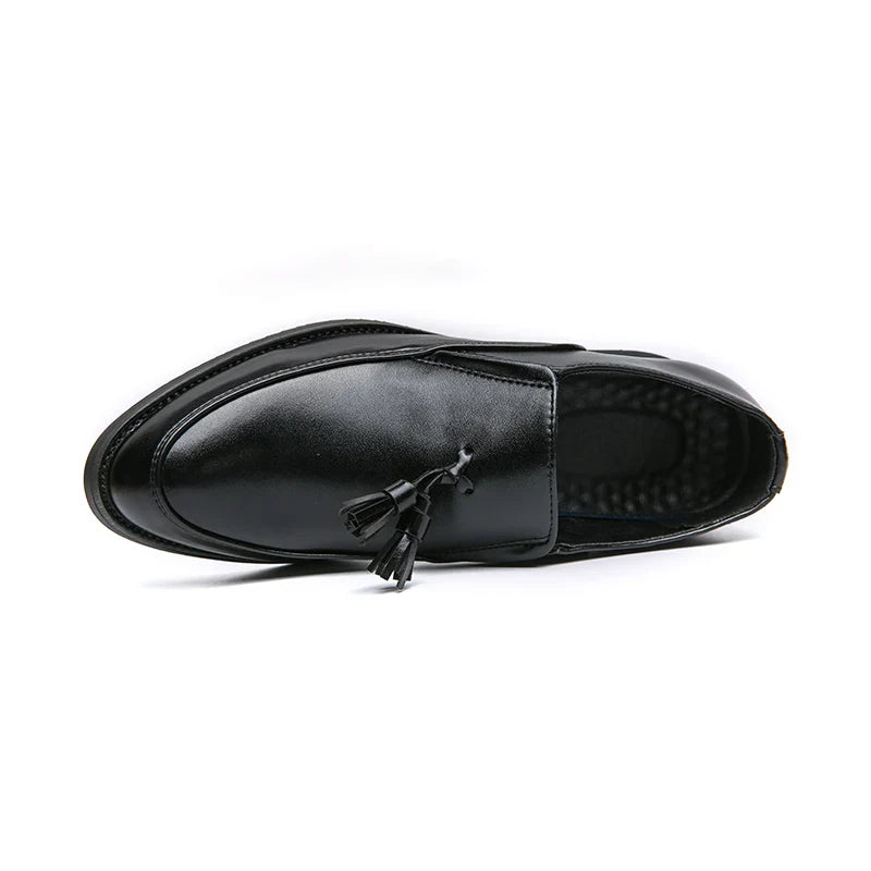 Luxury Designer Mens Business Formal Leather Dress Black Brand Casual Shoes Wedding for Men Office Luxury Flats Footwear Loafers