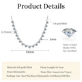 Sparkling 3MM Moissanite Bubble-Style Necklace 14K Gold Filled Choker Necklace for Women Wedding Jewelry Accessories