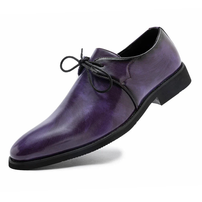 New Men's Solid-Color Belt Casual Shoe Are Comfortable And Classic Business Office Fair Dress Shoe Are Fashionable Wedding Shoes