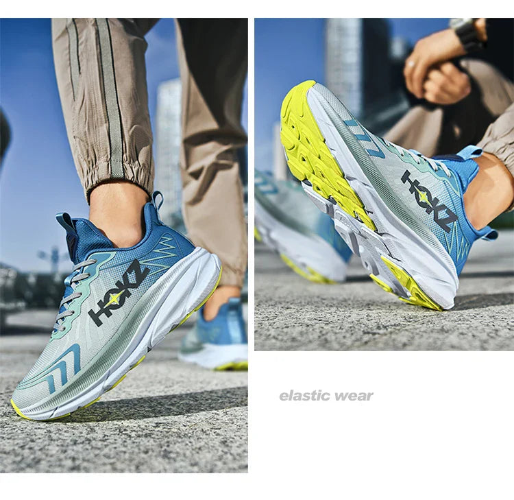 Carbon Plate Air Cushion Running Shoes for Men Soft Chunky Sneakers Women Daily Commuting Shoes Outdoor Casual Walking Shoes