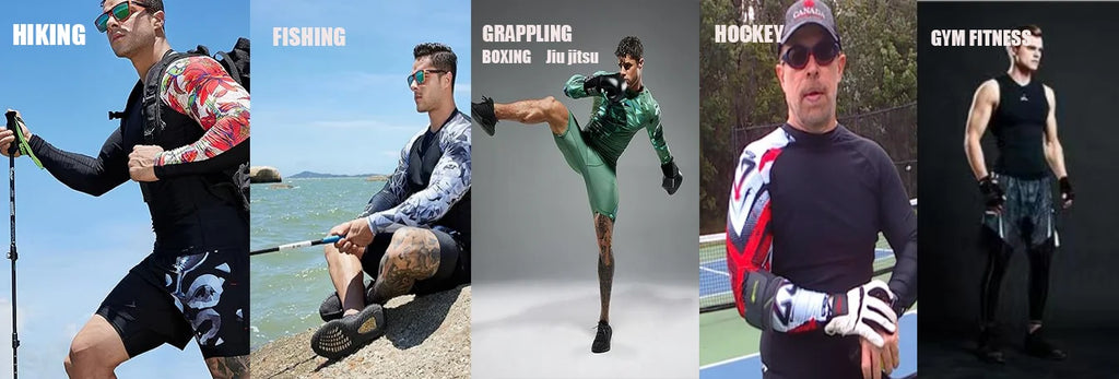 Men Long Sleeve Compression Athletic Workout Shirt Water Sports UPF 50+ Rash Guard High Quality Jiu Jitsu Gi BJJ Top