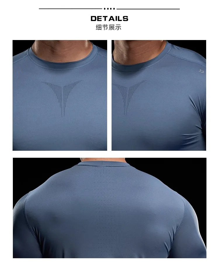 Autumn Sports Gym Fitness Clothes Tights Long-sleeved Running Training Bottoming Tops Long-sleeved T-shirts High Elasticity