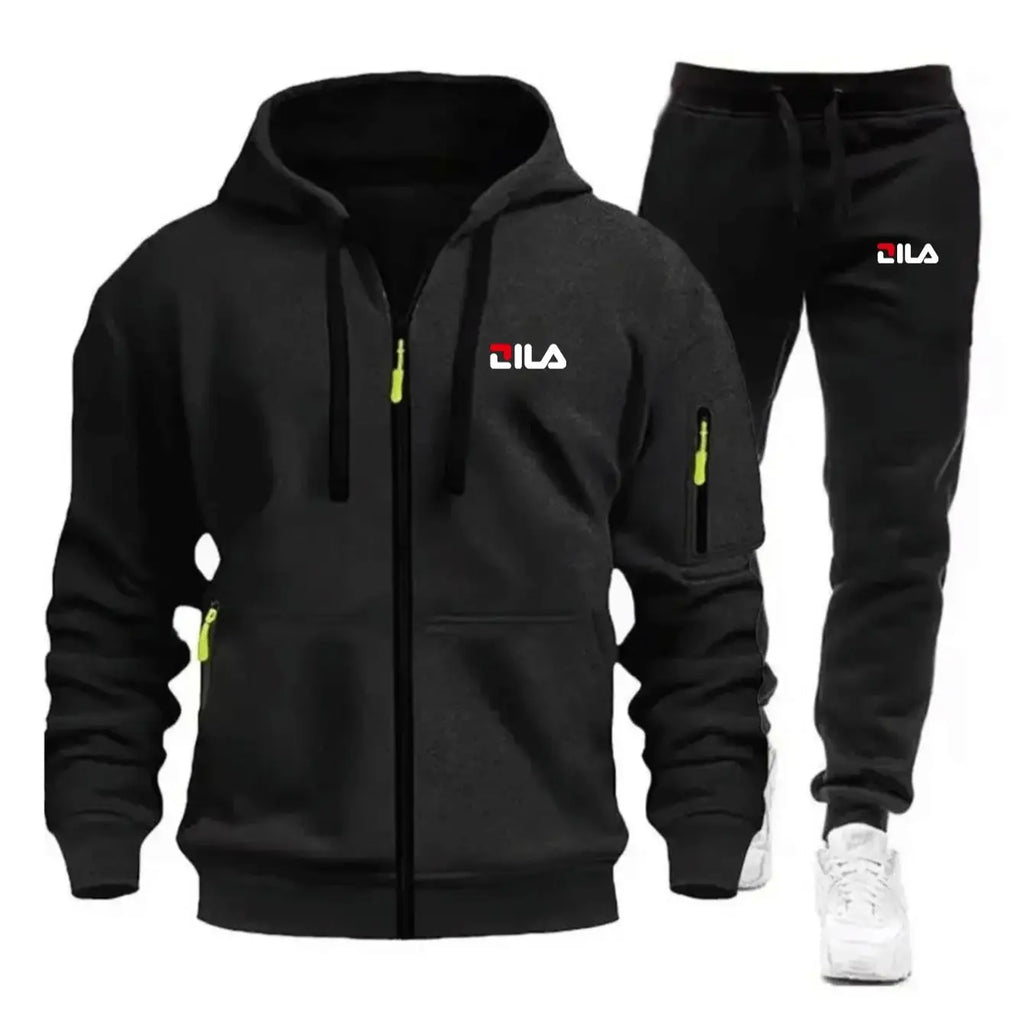 Men's Tracksuit Hoodies Pants Plus Size Autumn Winter Daily Casual Sporty Jogging Suit Fashion Sweatshirt Outfit Male Sports Set