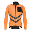 Men’s Cycling Windbreaker Jacket Waterproof Windproof Reflective Bike Coat Lightweight Outdoor Sports Apparel Portable