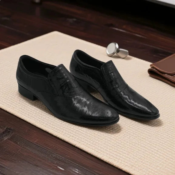 Spring Autumn New Pointed Leather Shoes for Men Solid Color Business Casual Shoes Male Fashion Designer Dress Shoe Man
