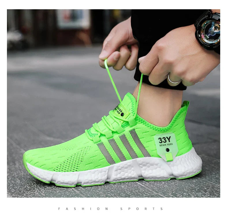 High Quality Summer Men Shoes Comfortable Sneakers Breathable Running Shoes for Men Mesh Tennis Sport Shoes