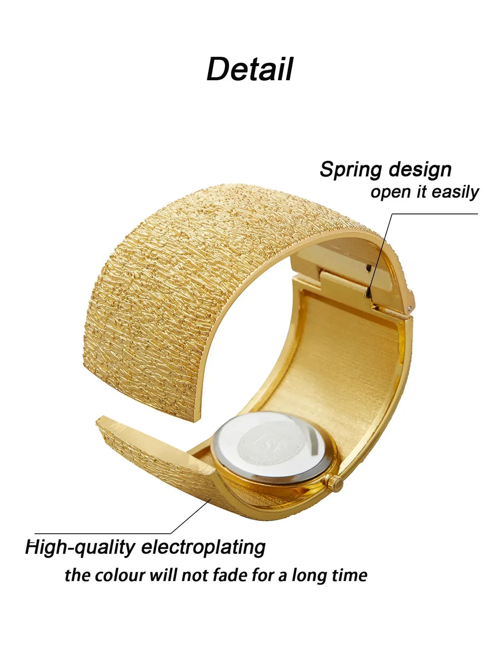 Women's Bracelet Watch reloj mujer Gold Luxury Bark Pattern Simple watch for women relojes para damas