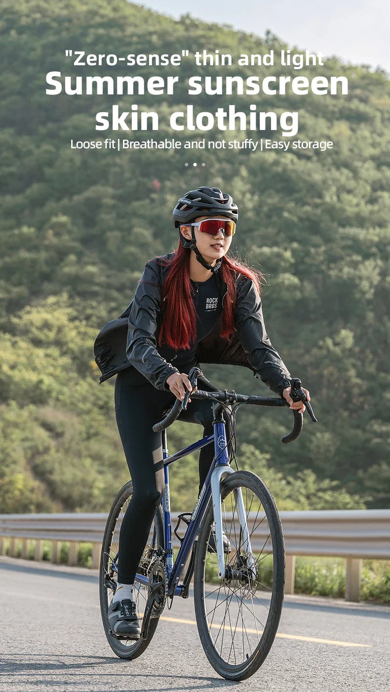 Summer Sun Protection Bike Jacket Breathable Cycling Skin Tops Outdoor Hiking Fishing Sportswear Sweat-absorbent Jersey