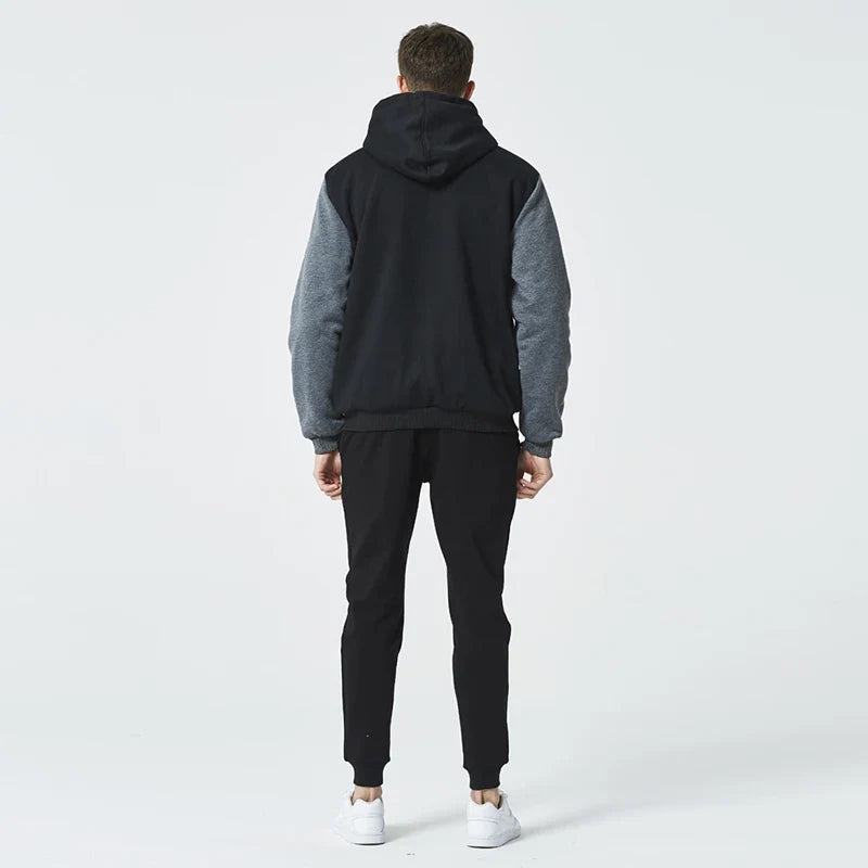 Men's Jacket Anime Bleach Zip Up Hoodies Thicken Warm for Men Fleece Long Sleeve Coat Casual Hooded Streetwear Men Winter Coats