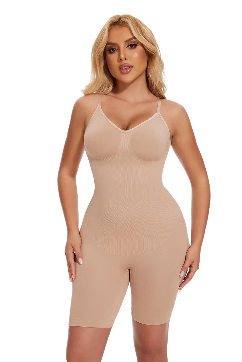 New Bodysuit Shapewear Women Tank Top Tummy Control Full Body Shaper Anti Chafing Shorts Slimming Waist Trainer Butt Lifter