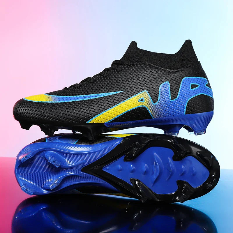 New Men Football Boots Grass Futsal Sneakers High-quality Match Cleats High-top Non-Slip Soccer Shoes Indoor Hot-selling Outdoor
