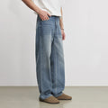 Fashion Men's Heavyweight 369g Bamboo Lyocell Jeans For Men's Spring And Autumn 2026 New Clanfit Straight Casual Pants