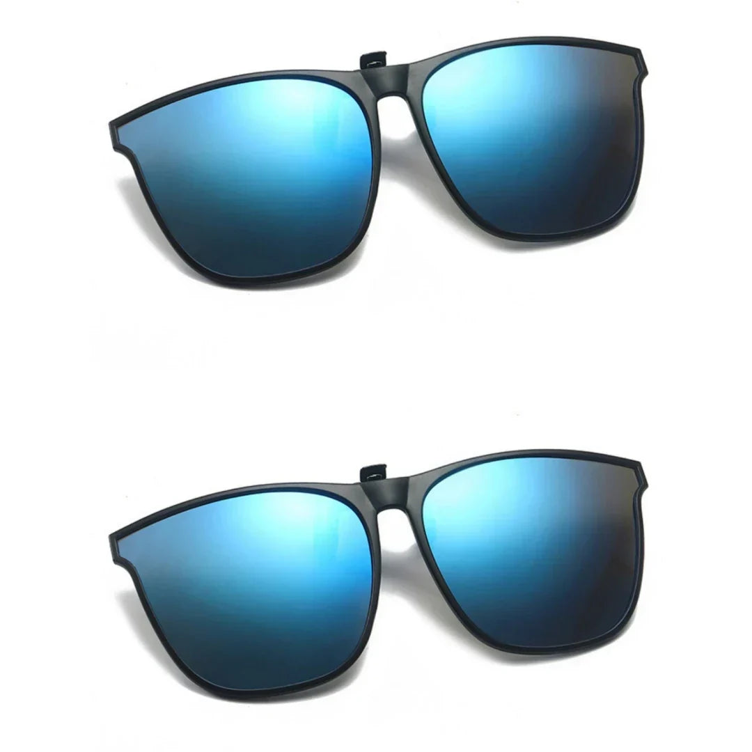 New PC Clip Sunglasses for Outdoor Fishing and Driving. Clip Sunglasses for Day and Night Use.