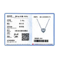 Real 925 Sterling Silver Clear CZ Heart Pendant Necklace for Women Chain Fashion Wedding Statement Jewelry Accessories