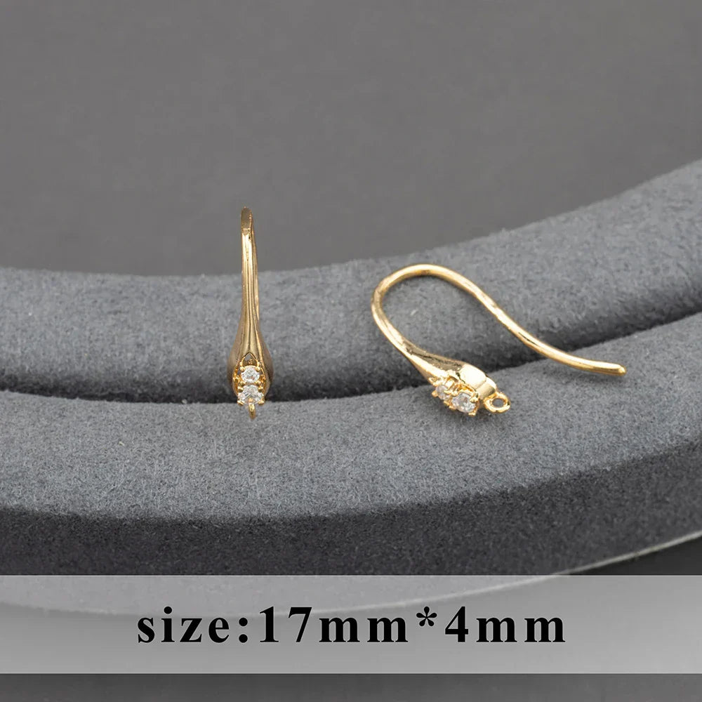 20pcs/lot M800 jewelry accessories,pass REACH,nickel free,18k gold plated,copper,connector,diy earrings,jewelry making