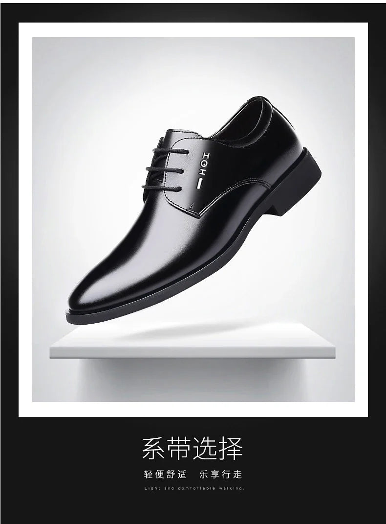 Men's New Business Leather Shoes Soft Soled Work Footwear Outdoor Non Slip Formal Shoes Fashion Casual Male Shoes Zapatos Homme