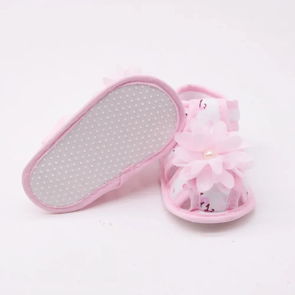 New Children Summer Clogs 0-18M Newborn Infant Baby Girl Princess Bowknot Sandal Sneakers Toddler Soft Crib Walkers Casual Shoes