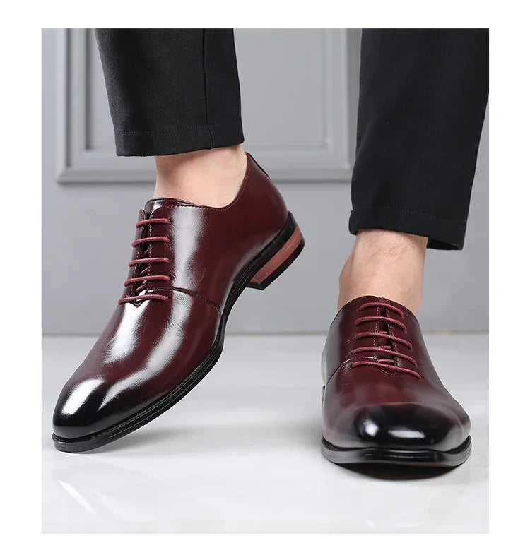 Fashion Business Dress Men Shoes Classic Leather Men's Formal Shoes Comfortable Slip On Dress Shoes Men Oxfords Size 47 48