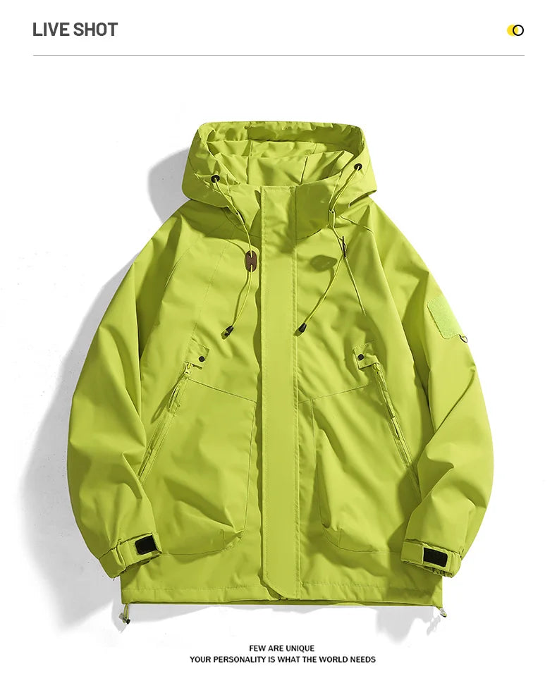 Unisex Waterproof Running Jacket Autumn Windproof Windbreaker Hiking Camping Trekking Outdoor Jackets Men Women Coats