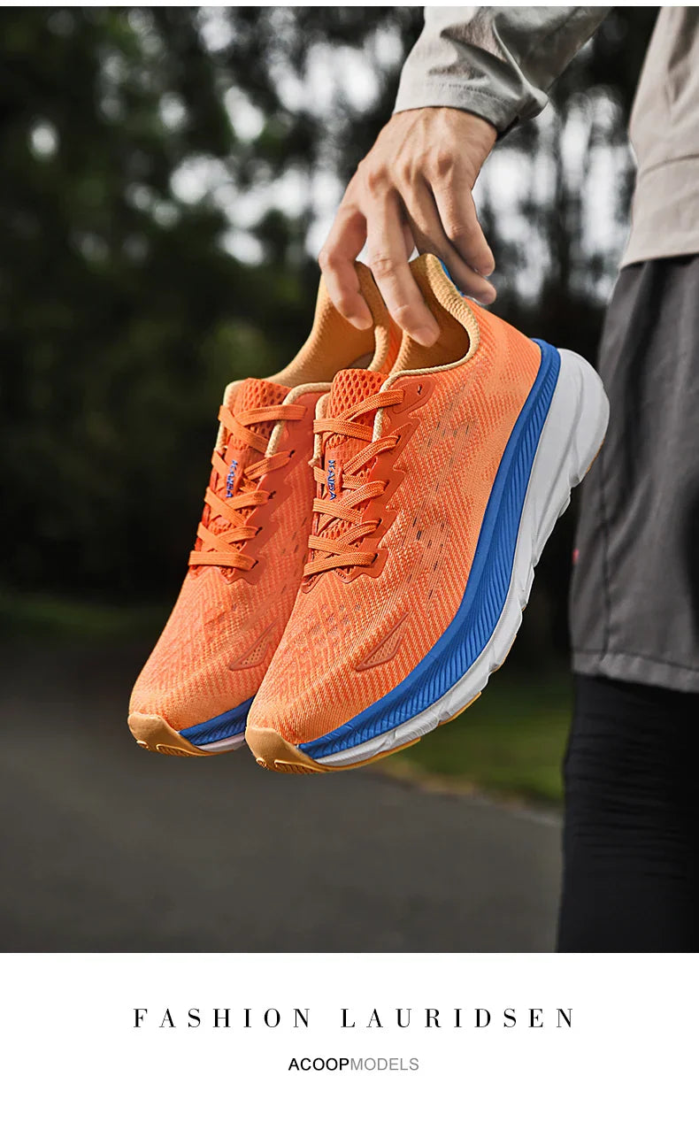 Men's Running Shoes Luxury shoes Couple Outdoor Sneakers Cushioning Breathable Mesh Off-road Trainer Shoes Race Non-Slip Fashion