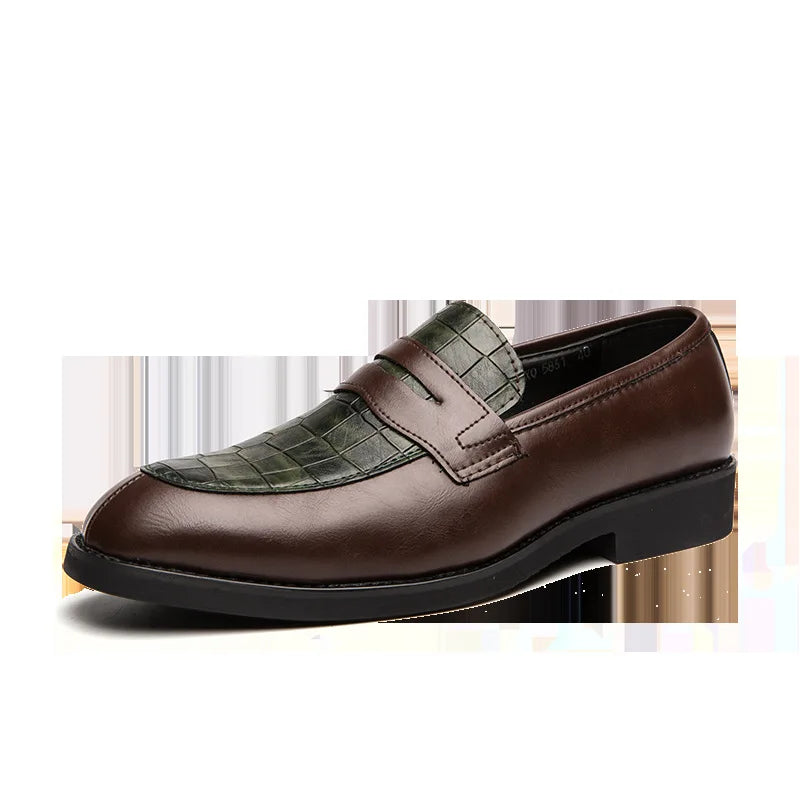 Men Casual Shoes Autumn Leather Loafers Office Dress Shoes For Men Driving Moccasins Comfortable Slip on Party Fashion Shoes Man