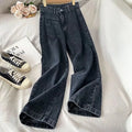 Women Denim Pants  Vintage Straight Trousers