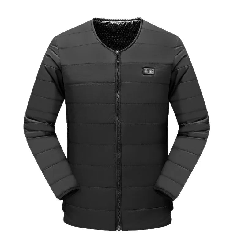 2025 Winter New Dual-Control Zone 22 Smart Heated Cotton Jacket Electric Heated Vest for Men