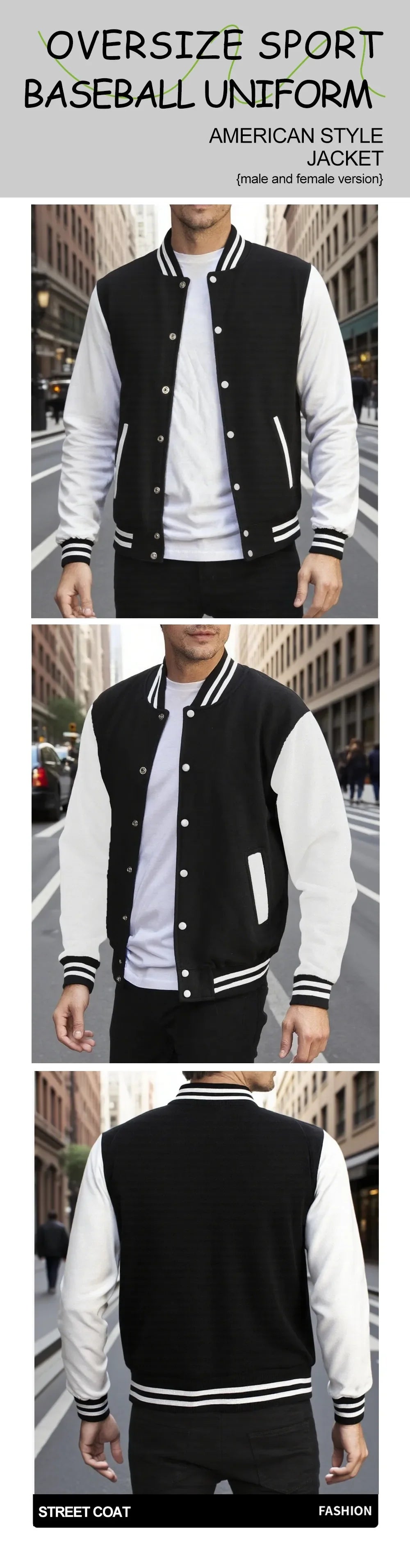 New York Land Of Dreams Capital Of Liberly Baseball Jersey Men Retro Soft Coat Trendy American Jackets Autumn Fleece Men Top