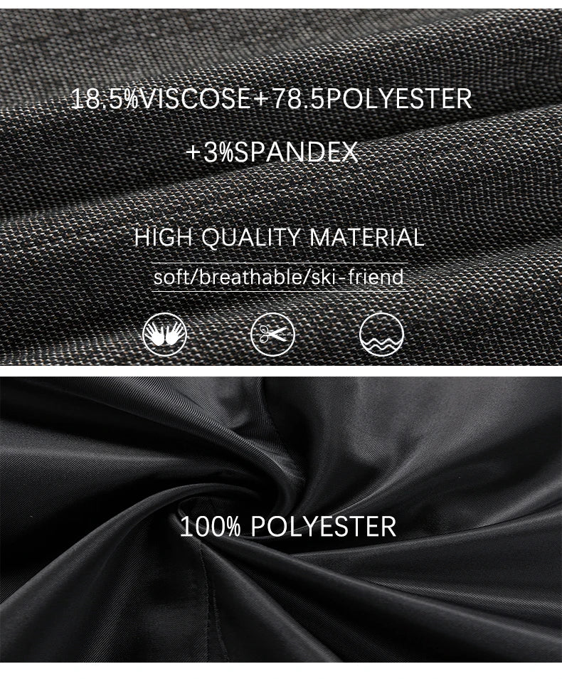 BROWON Brand Spring Autumn Forml Blazers for Men Slim Fit Two Button Fly Mens Suits Luxury Designer Wedding Coat Over Size