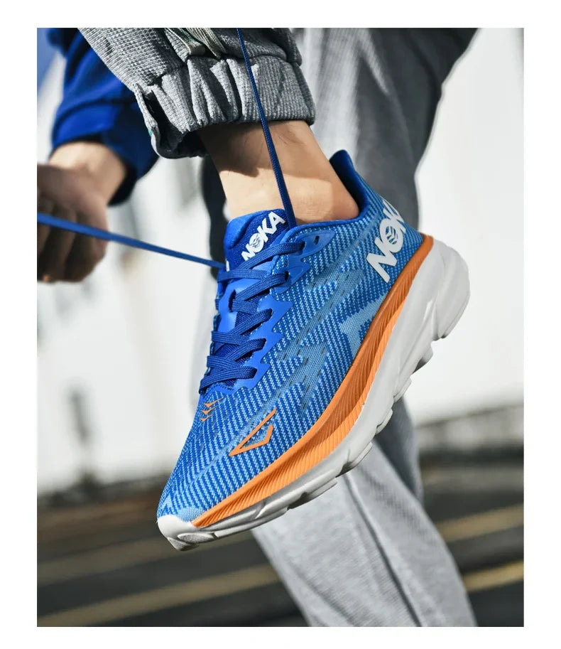 Men's Running Shoes Jogging Cushioning Outdoor Luxury Shoes Trainer Race Breathable Couple Non-Slip Sneakers Mesh Off-road Shoes