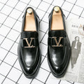 2024 High Quality Casual Leather 38~48 Designer Mens Dress Wedding Black Fashion Office Business Loafers Formal Shoes for Men