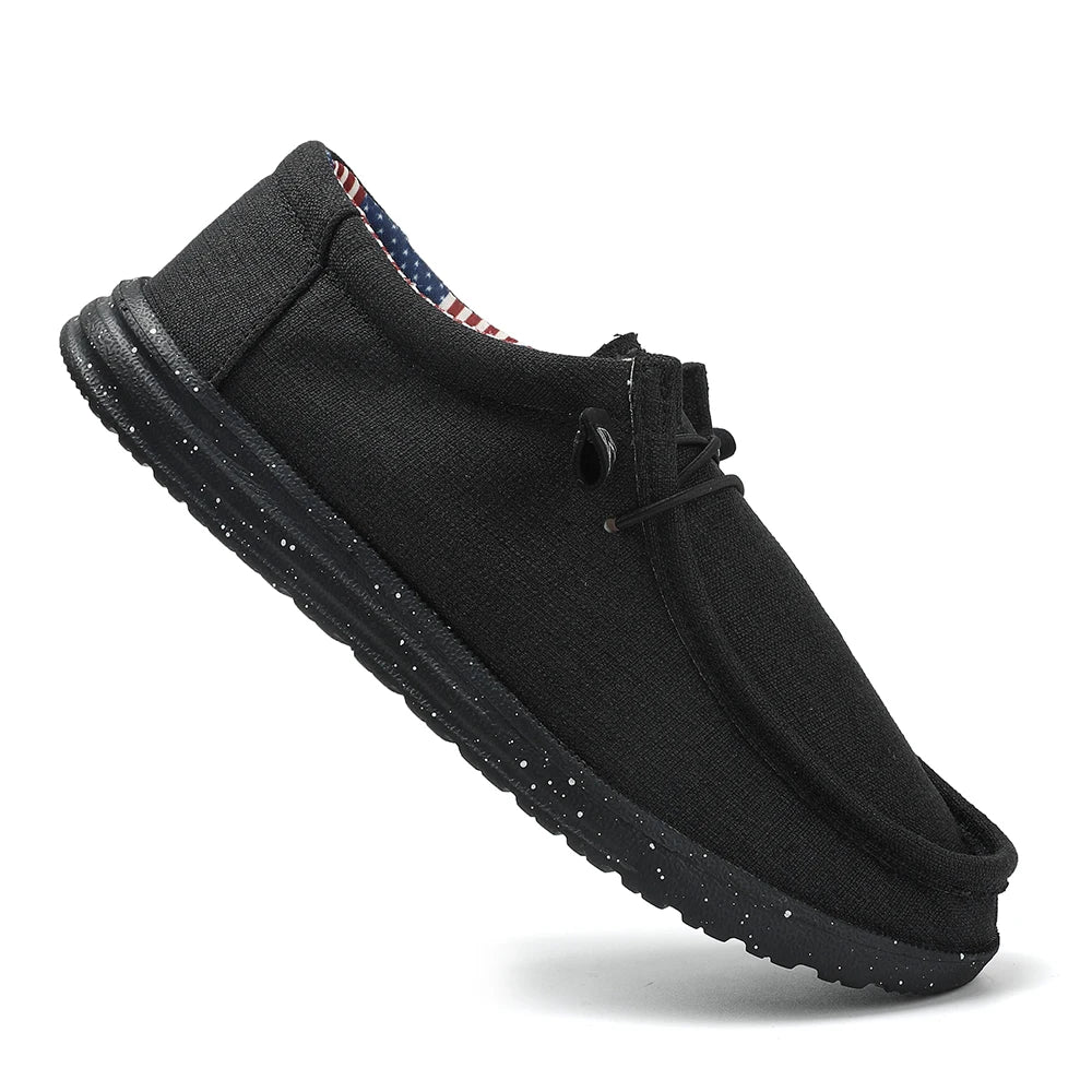 Plus Size Men's Solid Color Breathable Slip On Classic Loafer Shoes Comfy Casual Durable Lightweight Walking Shoes