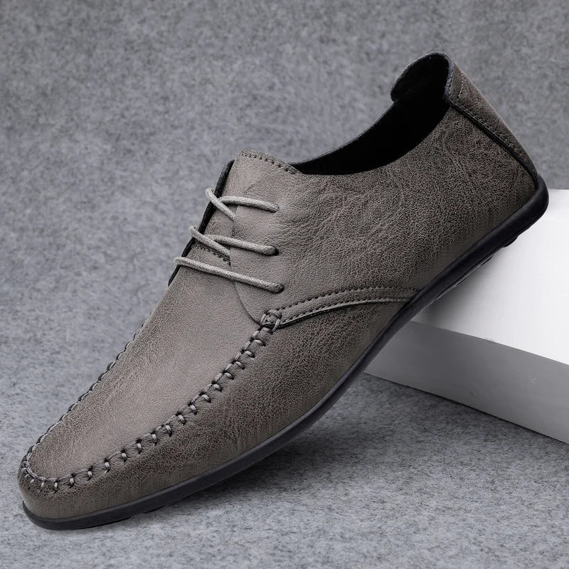 Men’s Fashionable Leather Shoes – Stylish Casual Dress Footwear for Adults