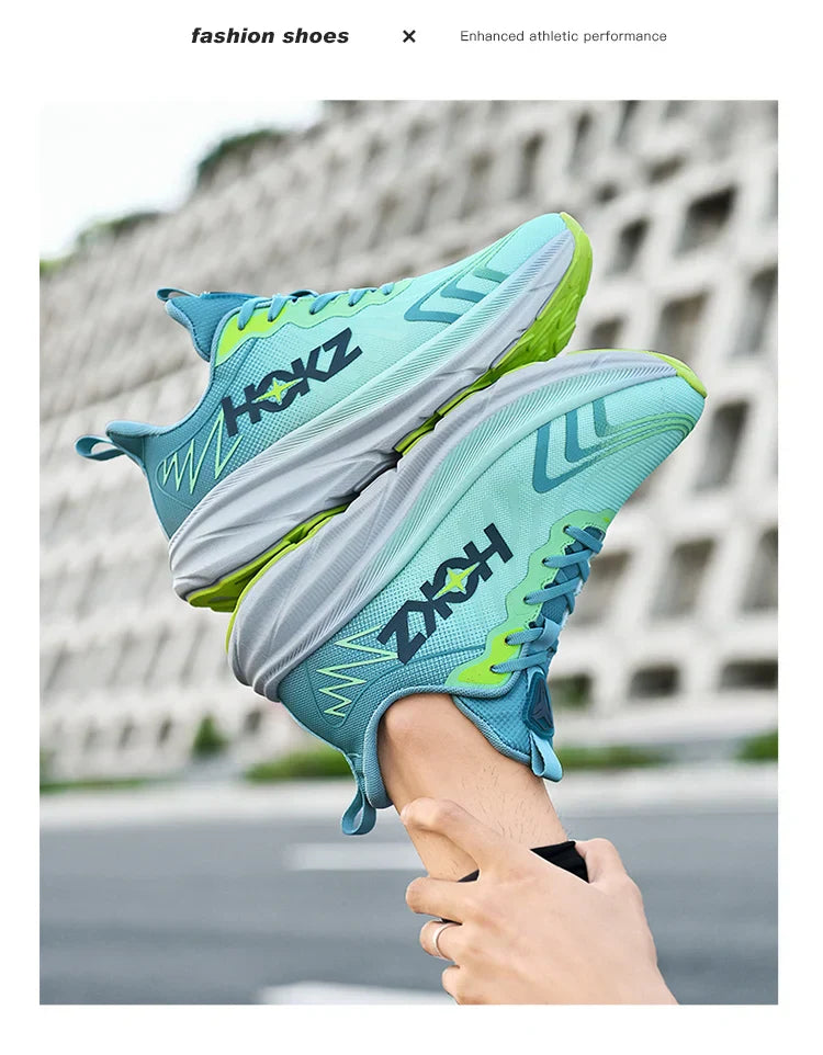 Carbon Plate Air Cushion Running Shoes for Men Soft Chunky Sneakers Women Daily Commuting Shoes Outdoor Casual Walking Shoes
