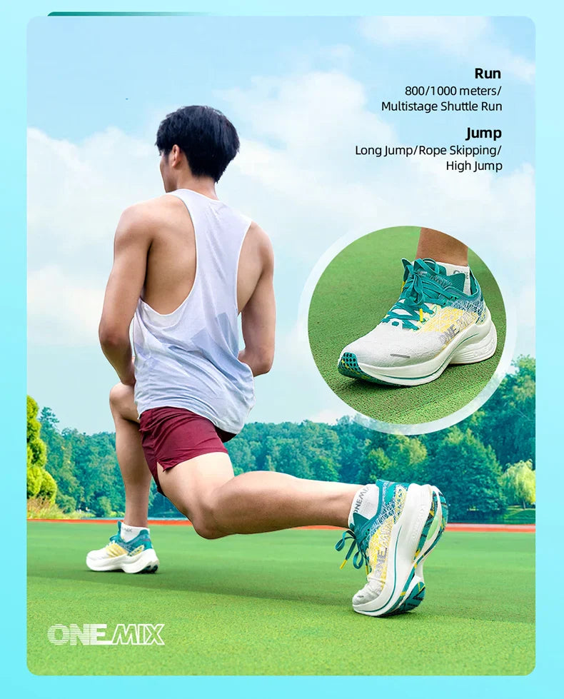 Carbon Fiber Plate Running Shoes Traction Shock Absorption Sneakers Professional Marathon PB Racing Sports Trainers Shoes