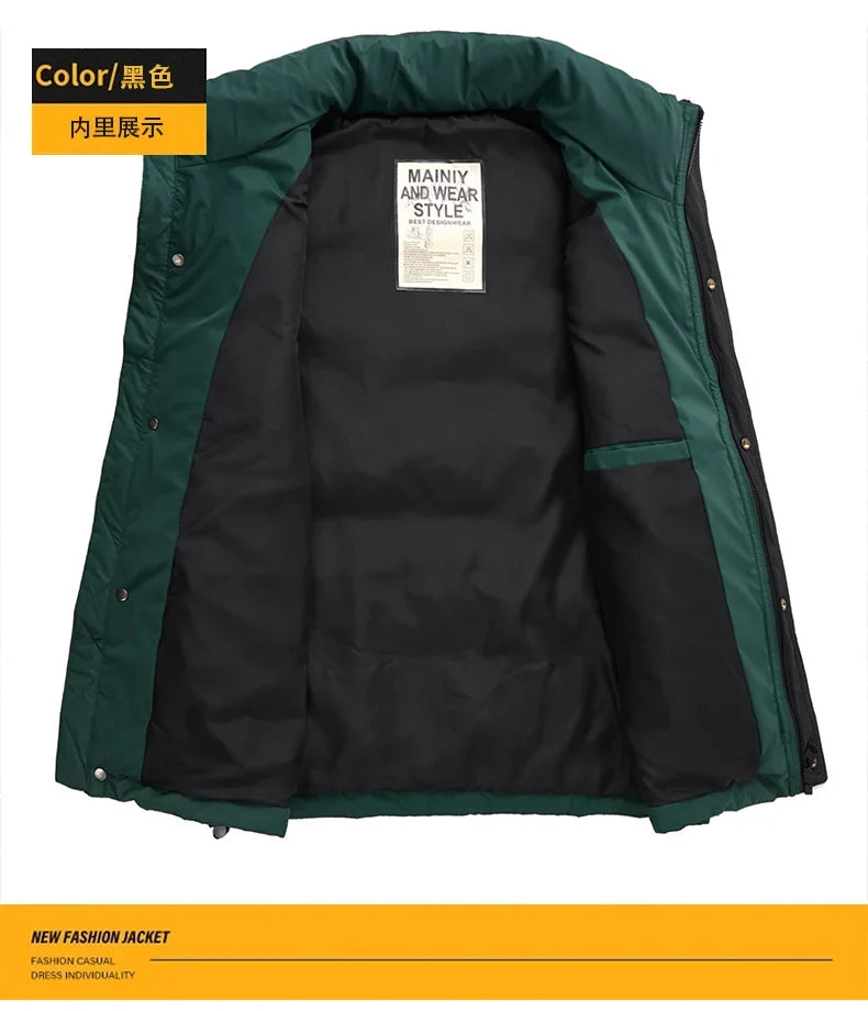 Winter Fashion Casual Men Down Vests Comfortable Warm White Duck Down Waistcoat Trend All-match Sleeveless Jacket High Quality